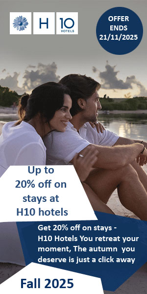 Up to 20% off on stays at H10 hotels – Business horizon