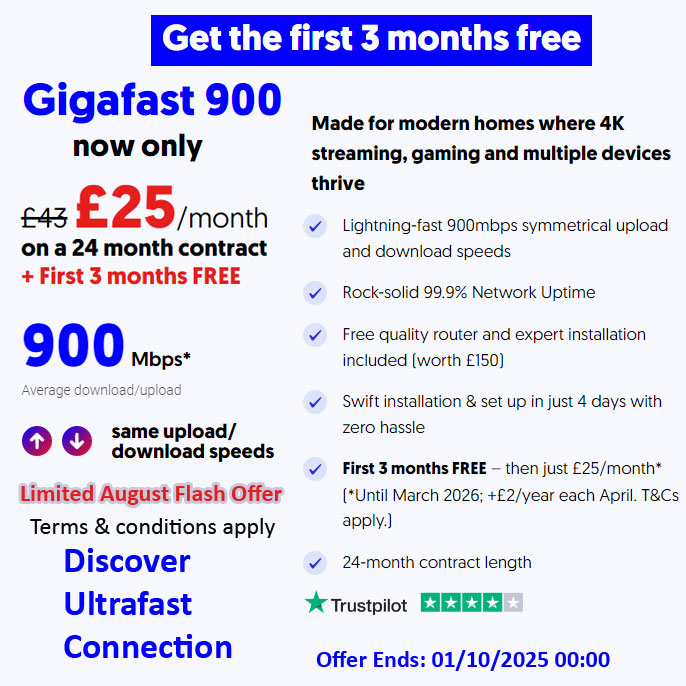 Gigafast 900Mbps Flash Sale - Business Horizon